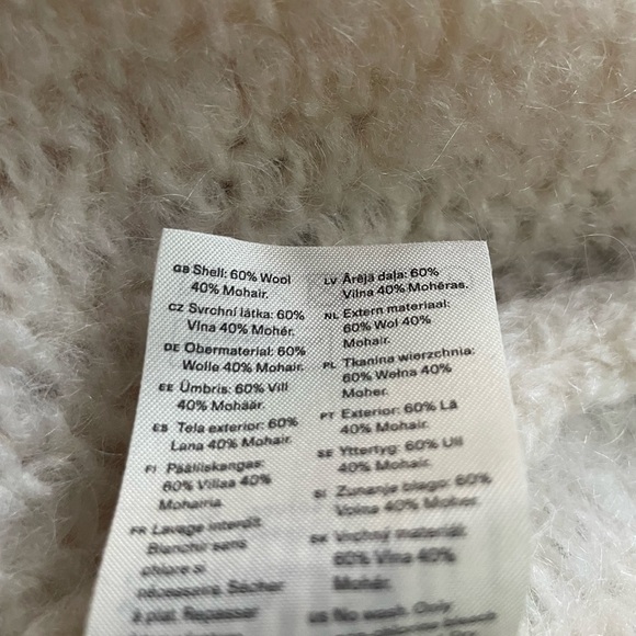 ARKET Loose-Knit Wool-Mohair Jumper Off White - Picture 9 of 9